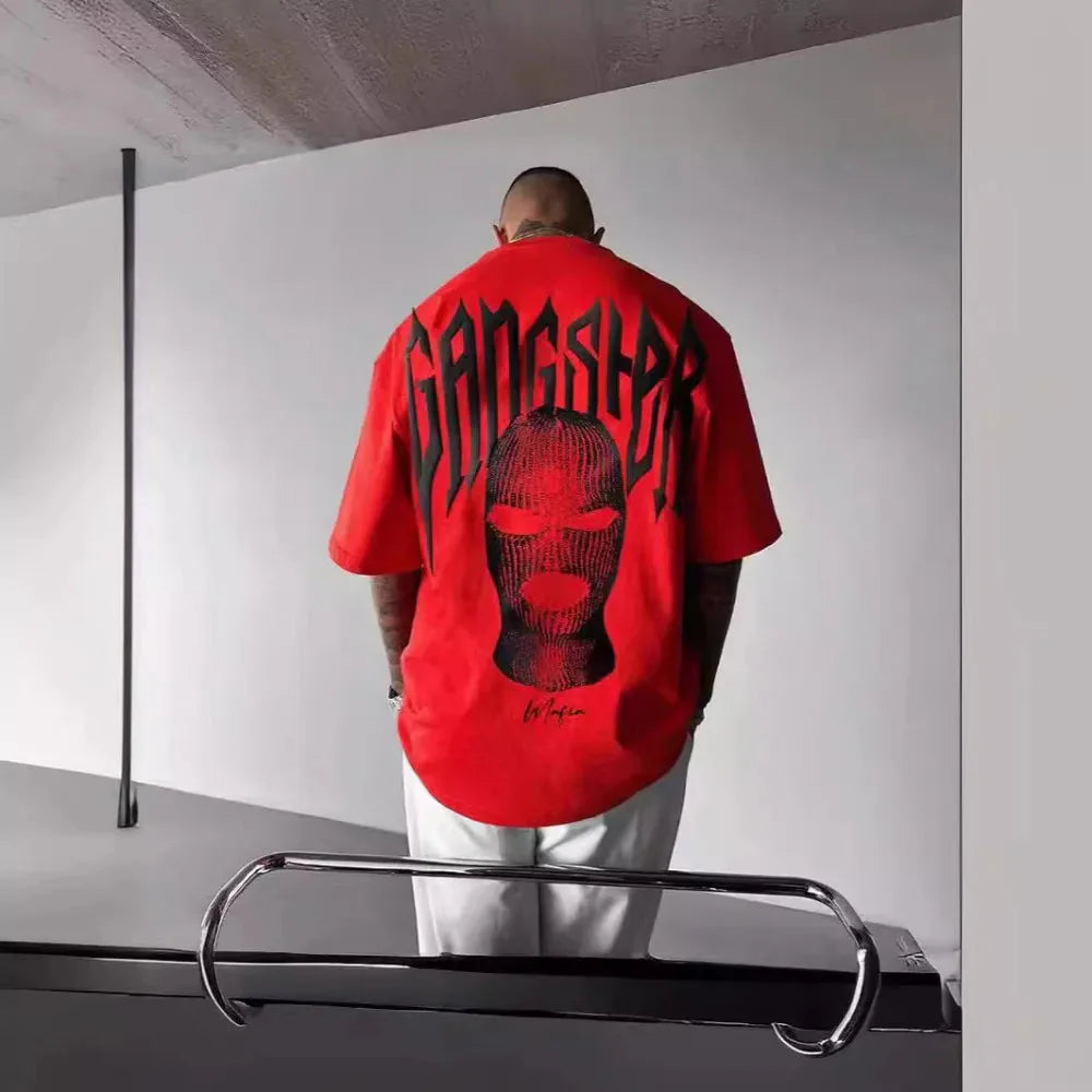 👕 Masked Persona Oversized Harajuku T-Shirt