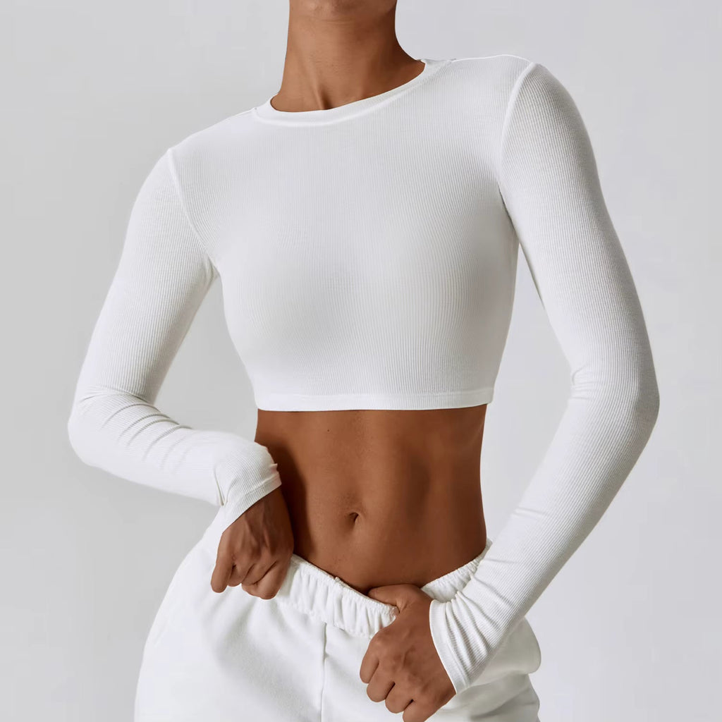 🧘‍♀️ Women’s Slim Fit Long Sleeve Yoga Top