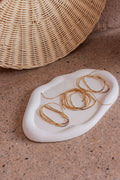 Stucco Cloud Oval Tray