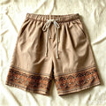 Women’s Retro Drawstring Loose Casual Shorts