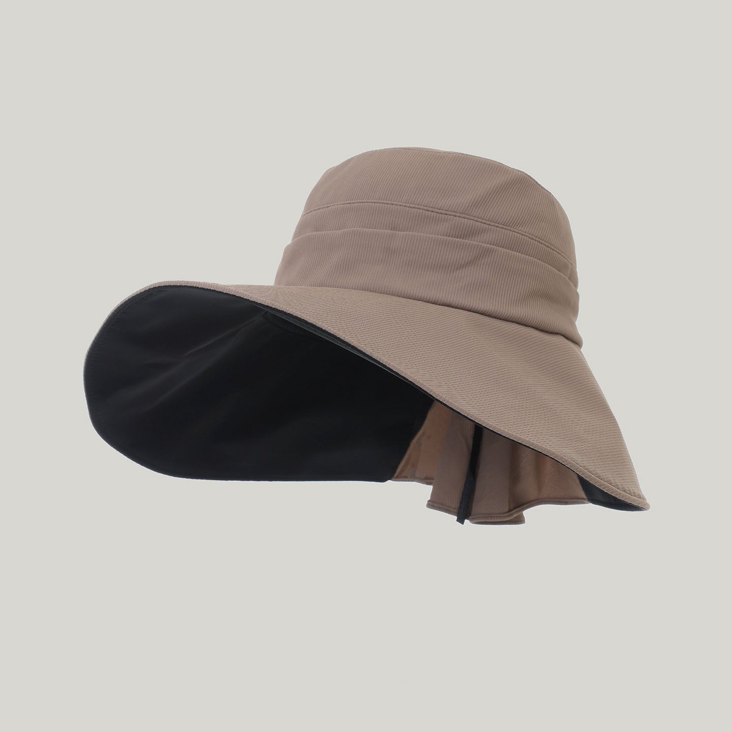 Women's Wide-Brim Striped Sun Hat | Lightweight Outdoor UV Protection