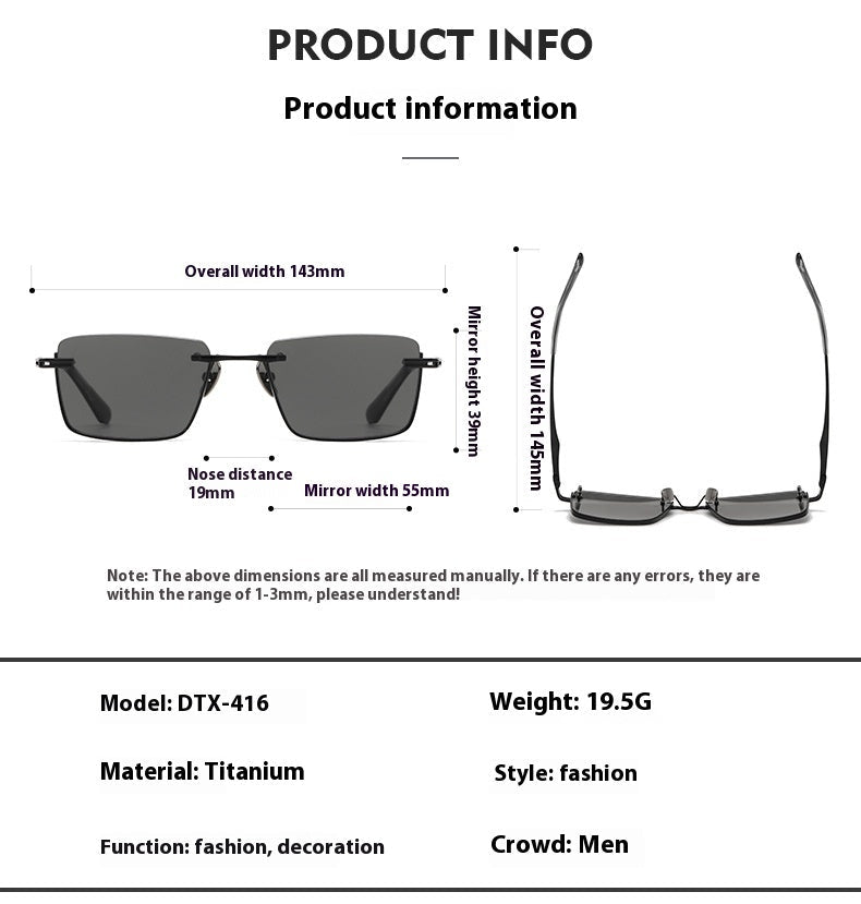 Pure Titanium Polarized Sunglasses – Retro British Style