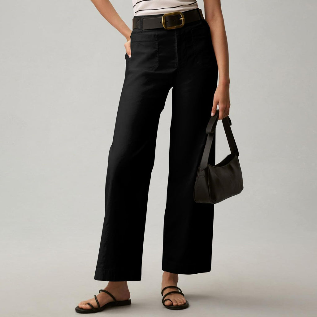 Plus Size High Waisted Slimming Solid Color Suit Pants