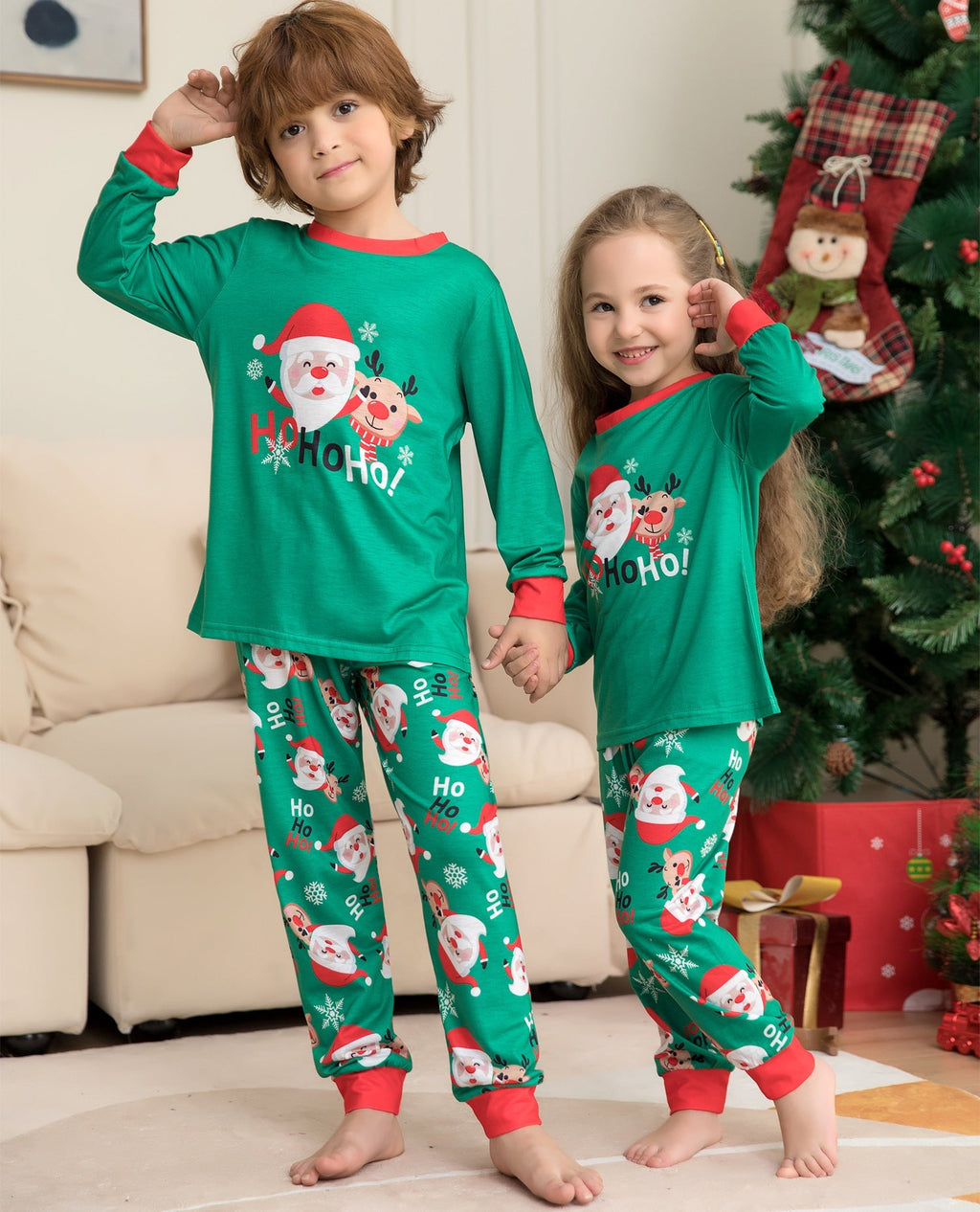 Family Matching Christmas Pajamas Santa Claus & Sleepwear for Family