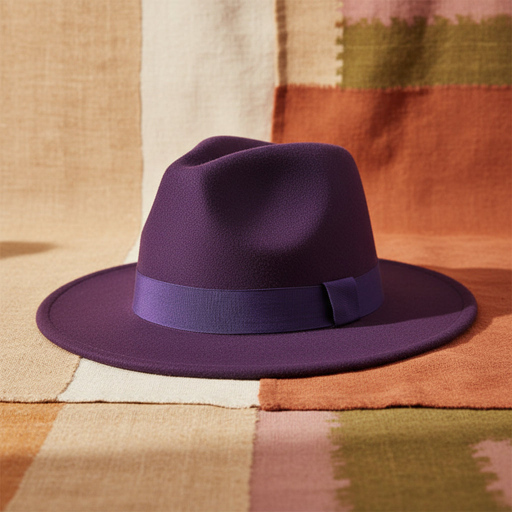 Wide Brim Bell Crown Wool Hat – Unisex Sun & Warmth Hat