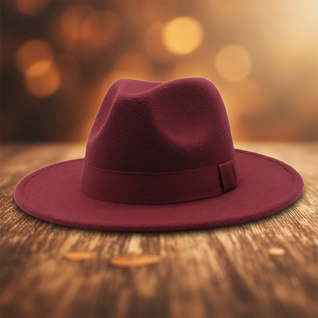 Wide Brim Bell Crown Wool Hat – Unisex Sun & Warmth Hat