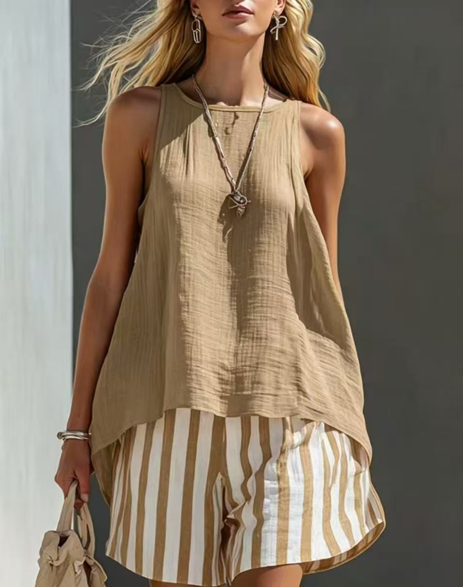 Women's V-Neck Long-Sleeve Loose-Fit Button-Up Shirt
