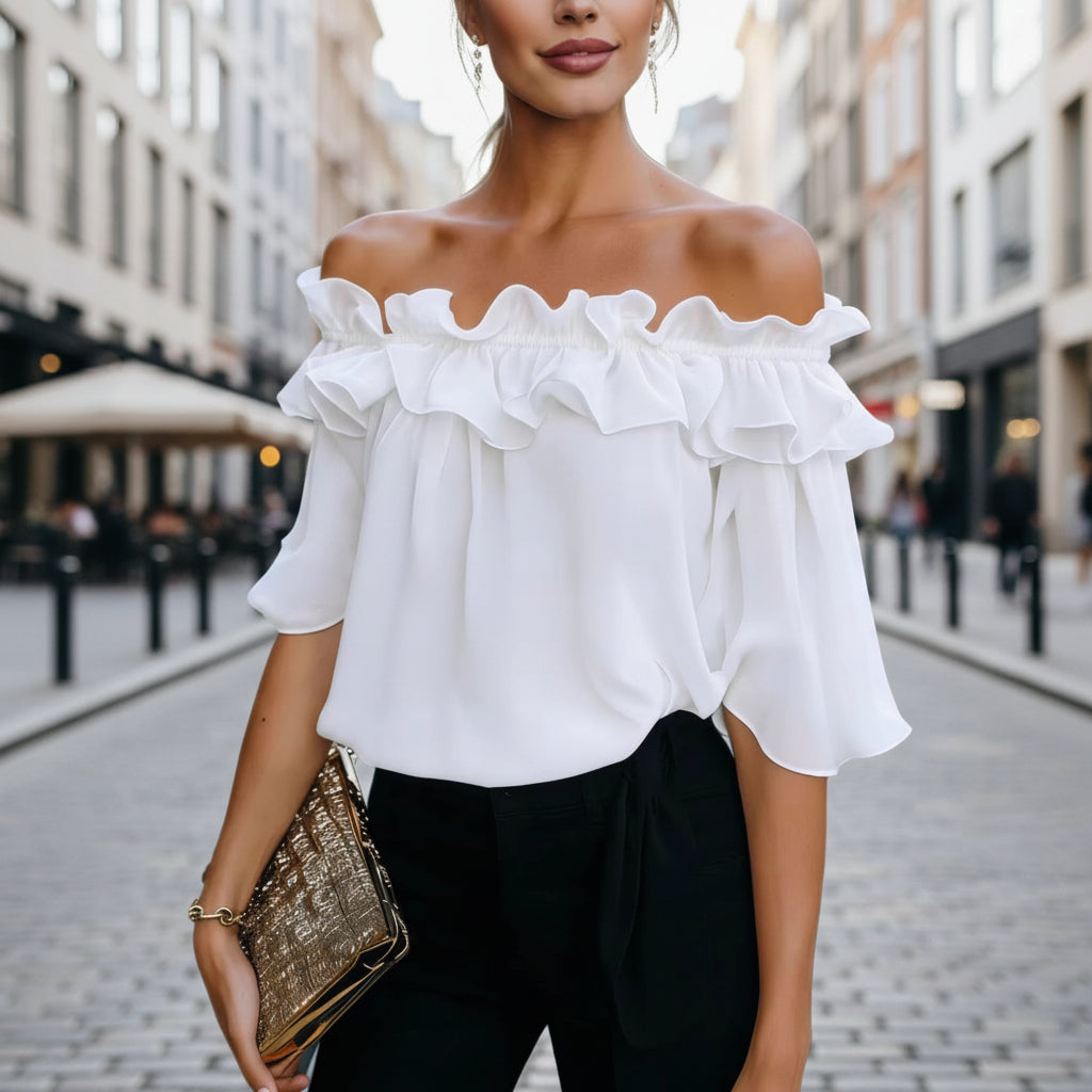 Women's Loose-Fit Short-Sleeve Minimalist Shirt