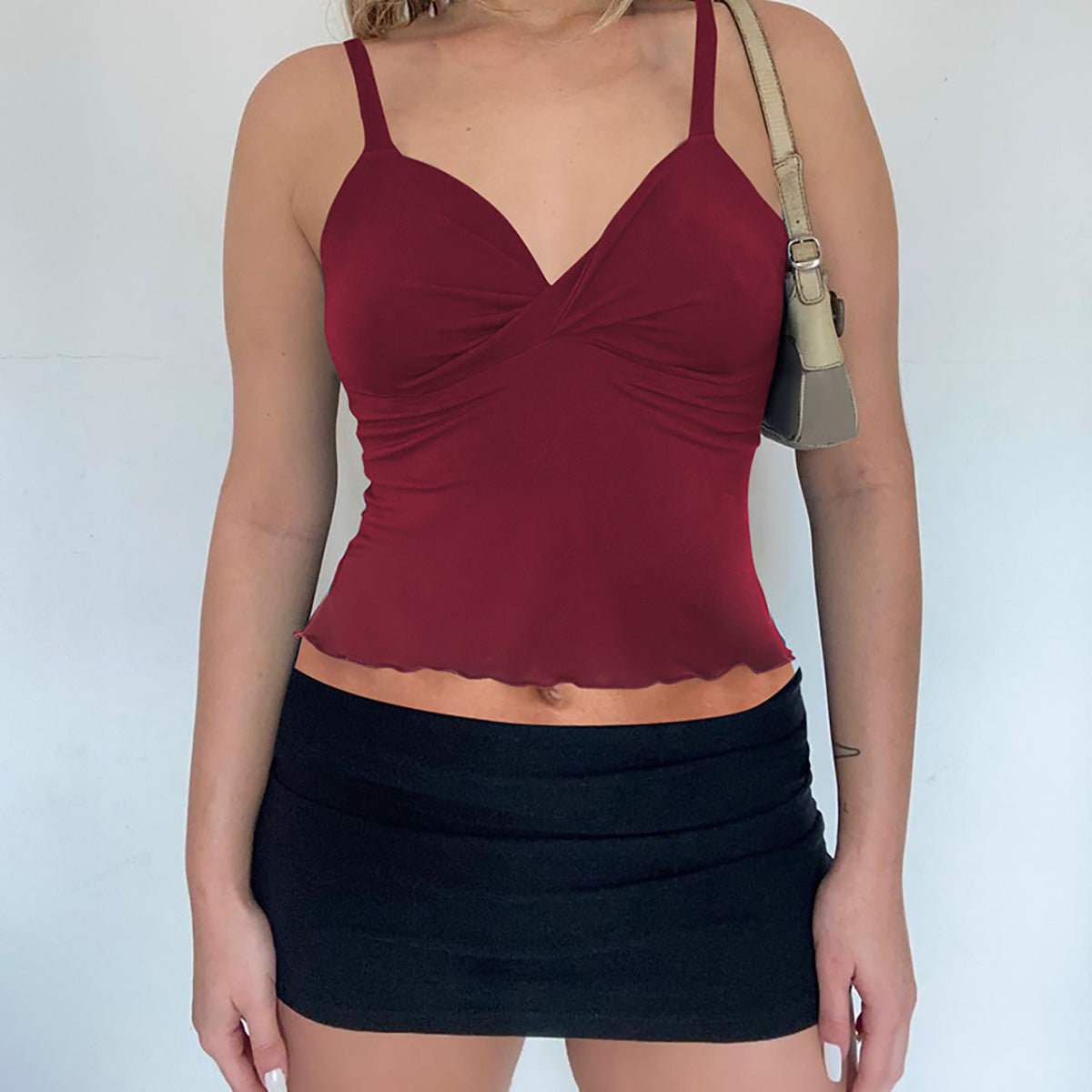 Women's Bow Camisole Backless Tank – Waist-Defining Elegance