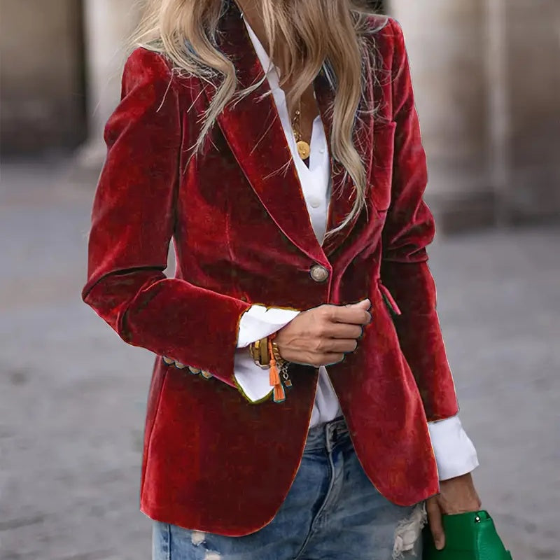 Women’s Slim-Fit Notch-Lapel Blazer