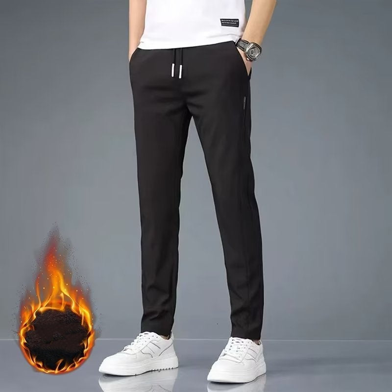 🧊 Men's Ice Silk Plus Size Straight-Leg Pants