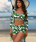Women's 3-Piece Long Sleeve Swimsuit Set