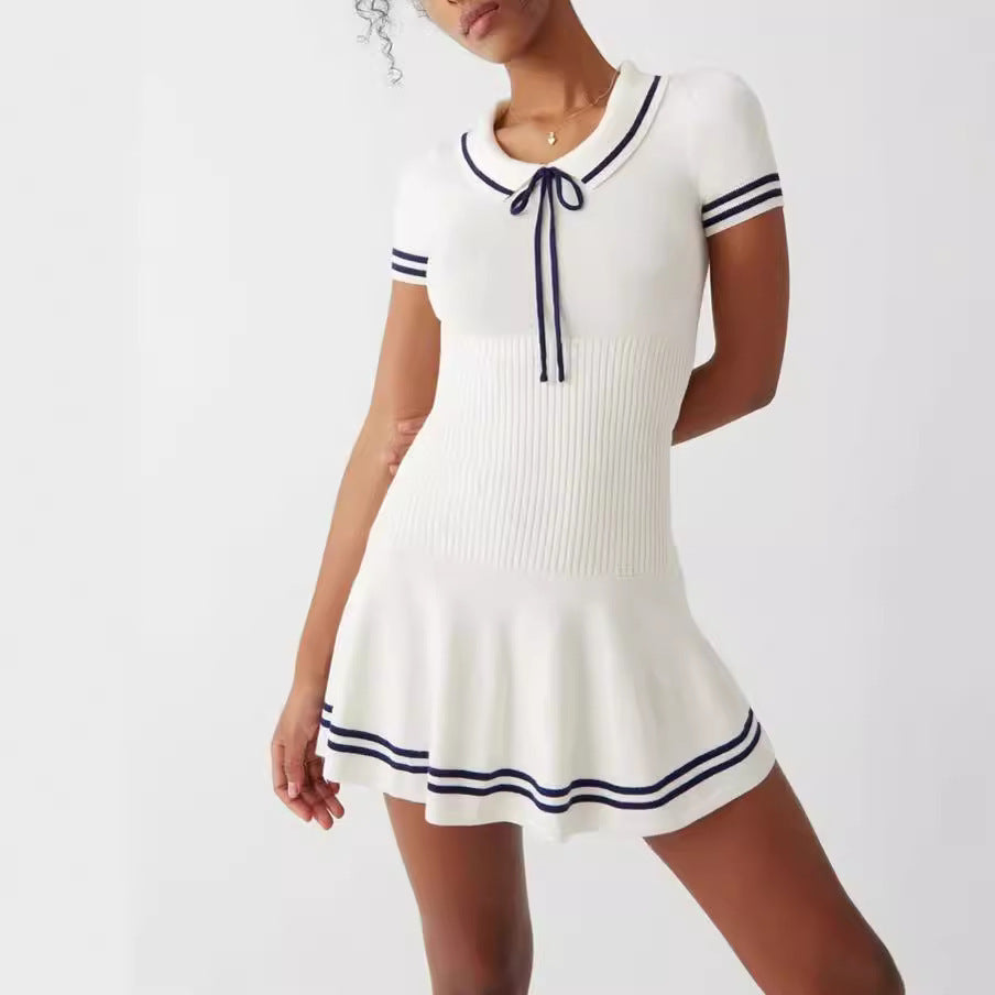 Women’s Striped Knit Midi Dress
