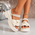 Thick Sole Open Toe Buckle Strap Sandals – Beach Fairy Style