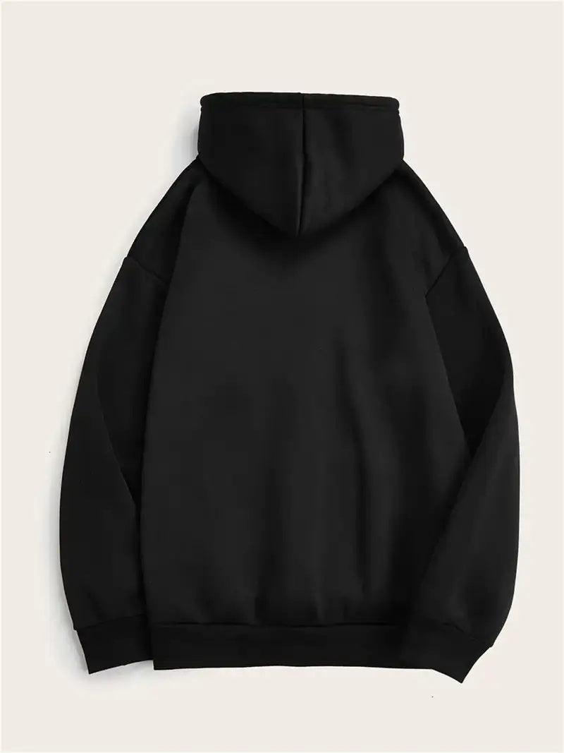 Women’s Geometric Christmas Hoodie – Casual Loose Fit Pullover