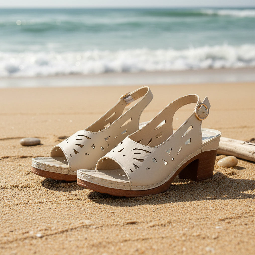 Retro Hollow-Out Buckle Strap Open-Toe Sandals – 4 Colors EU 36–43