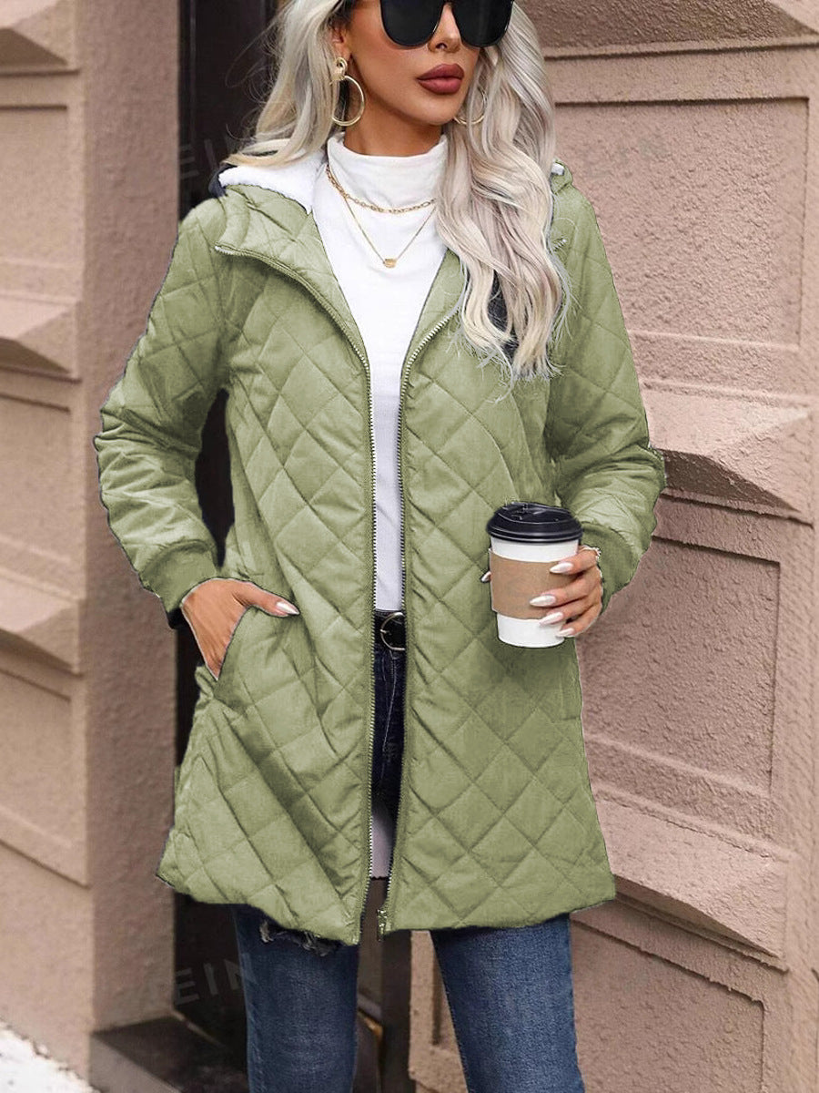 Women’s Cotton Jacket – Solid Color Lightweight Casual Outerwear