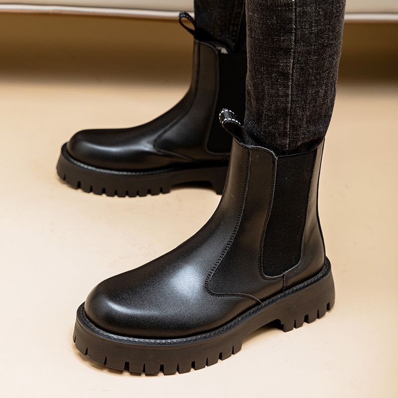 Leather Martin Boots