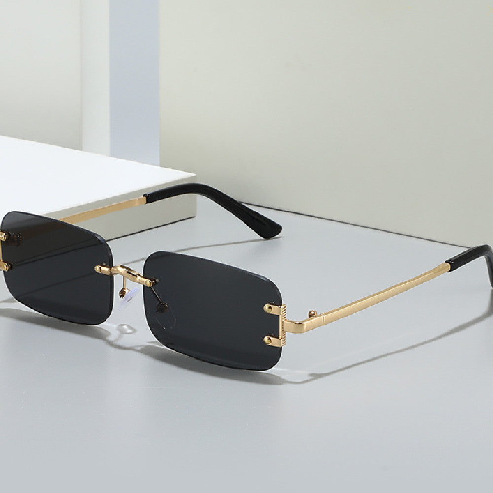 Frameless Rimless Sunglasses – Elegant Western Style
