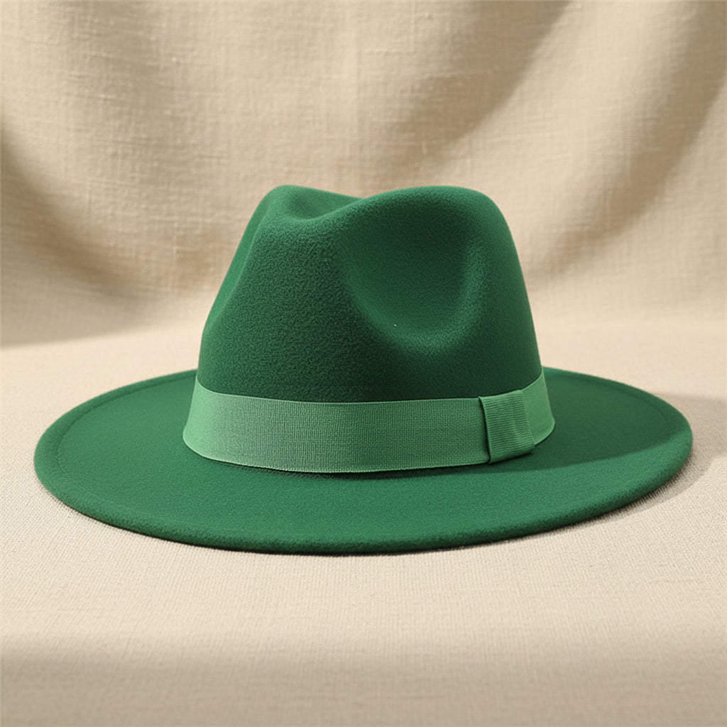 Wide Brim Bell Crown Wool Hat – Unisex Sun & Warmth Hat