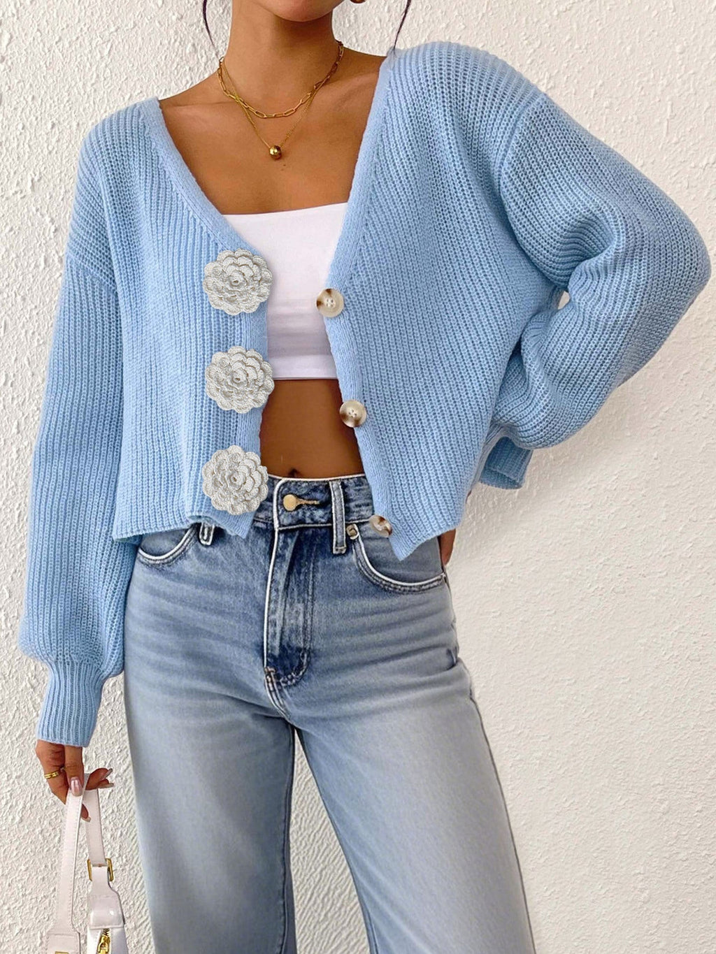 Women’s Knitted Crochet Cardigan