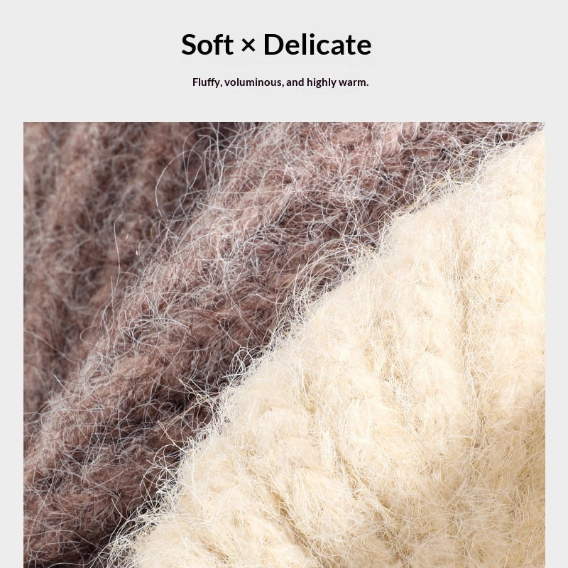 Women’s Cozy Wool Knit Beanie – Soft Warm Fall & Winter Hat