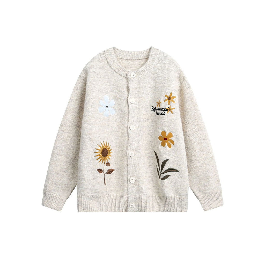 Women’s Retro Floral Embroidered Cardigan Sweater