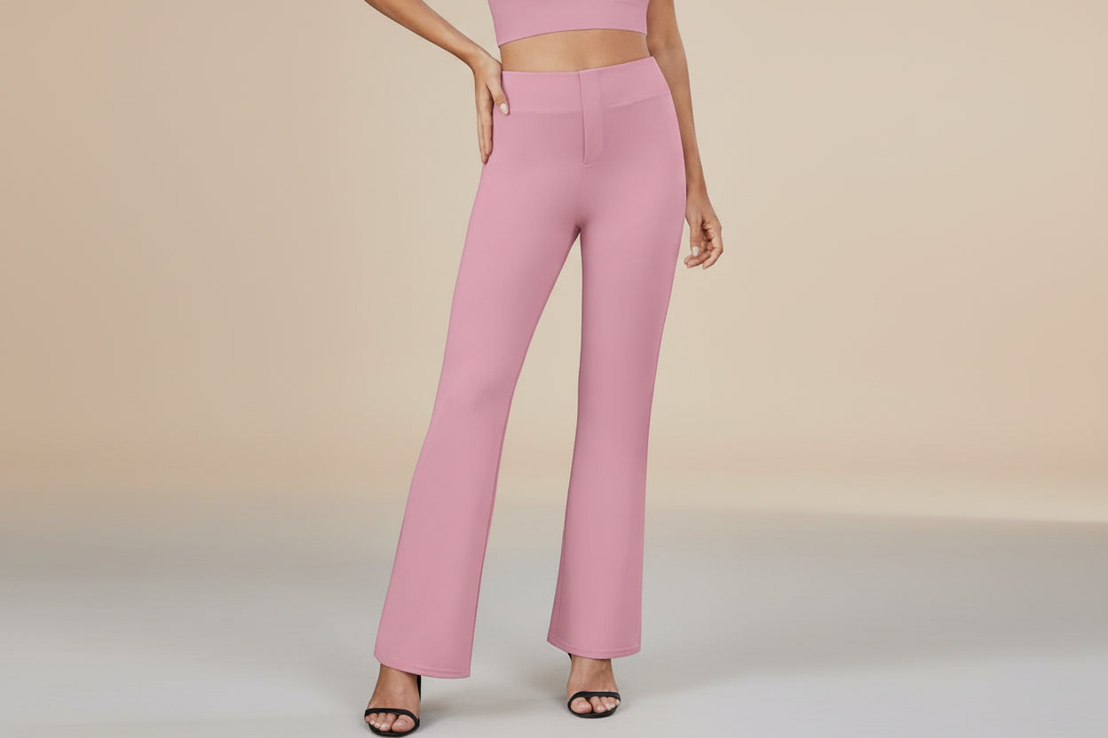 Business-Casual High-Waisted Stretch Trousers for Women