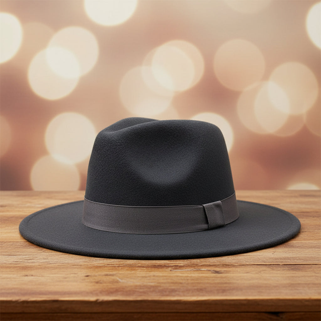 Wide Brim Bell Crown Wool Hat – Unisex Sun & Warmth Hat
