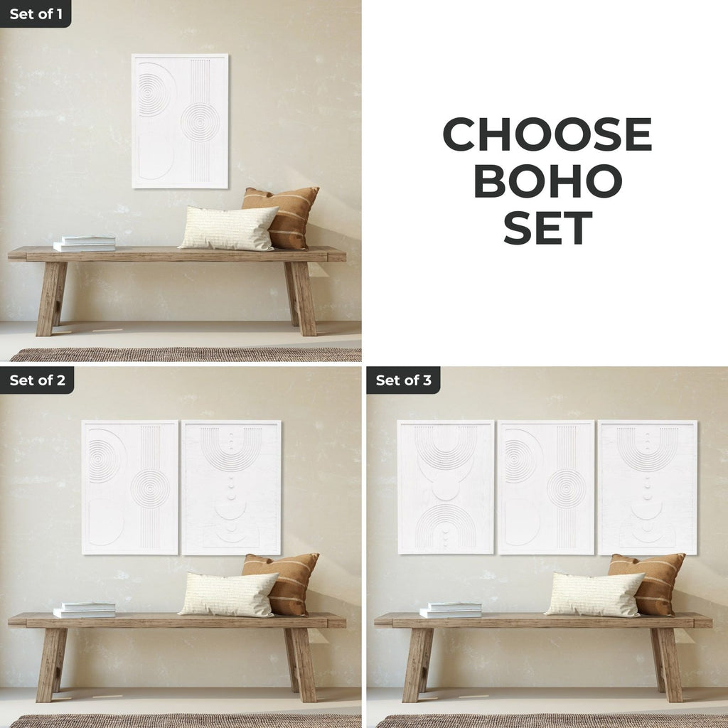 Boho Wood Wall Art - Solid