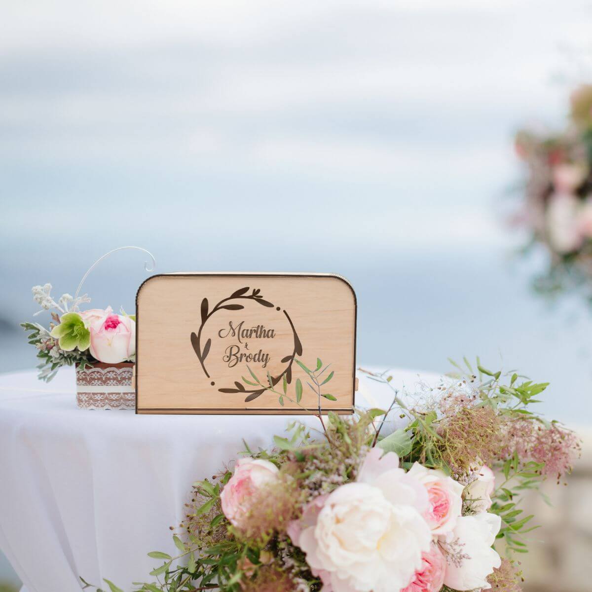 Engraving Wedding Card Box