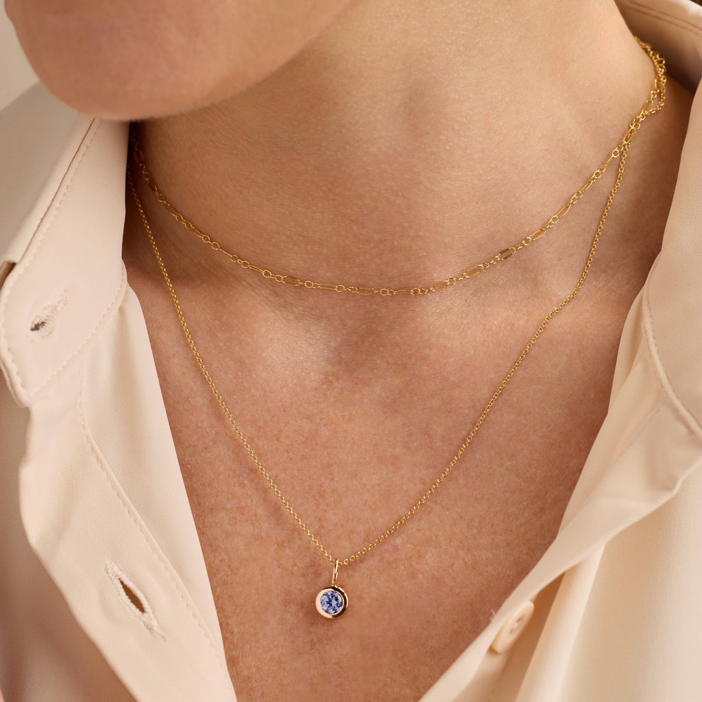 Birthstone Charm Necklace