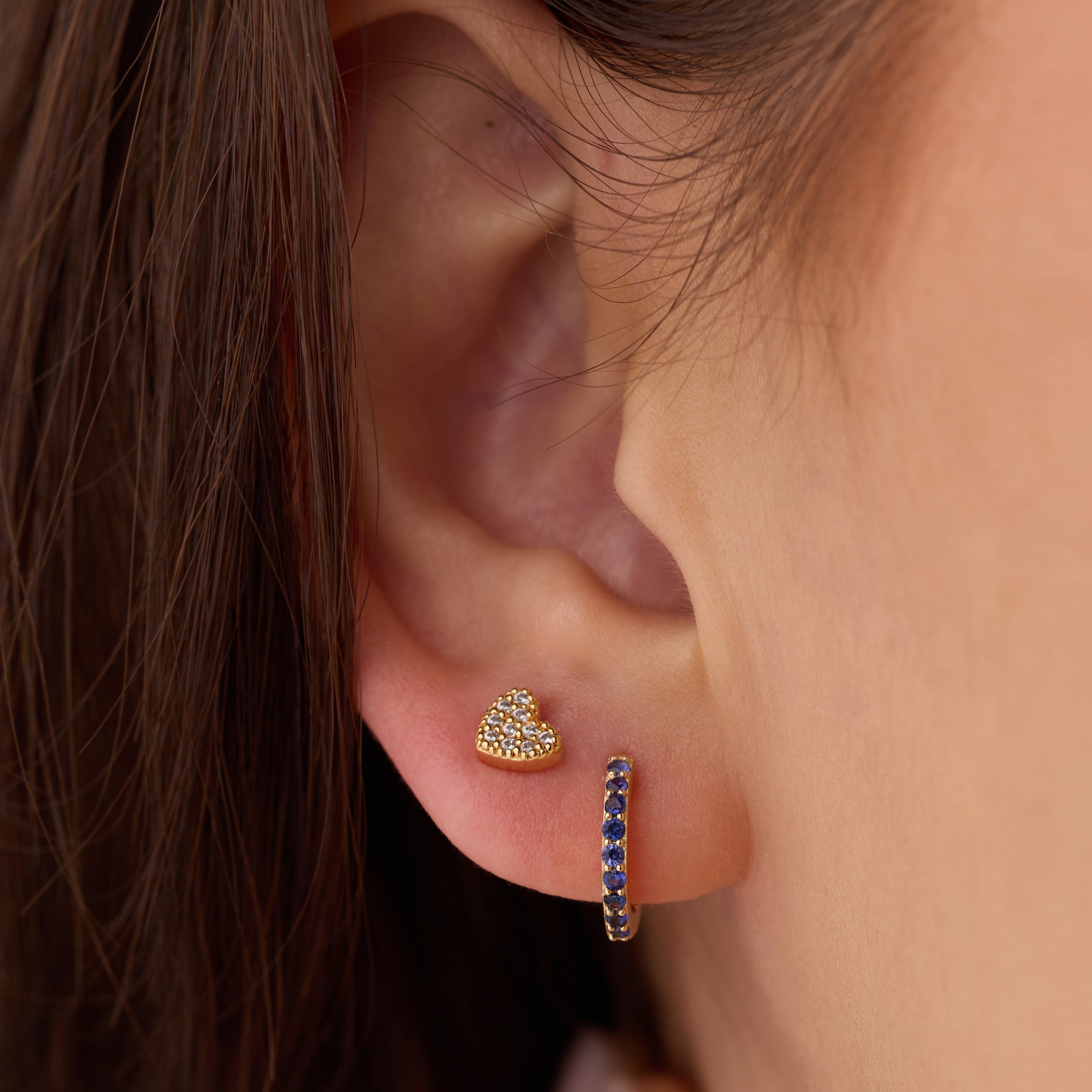 Birthstone Huggie Earrings
