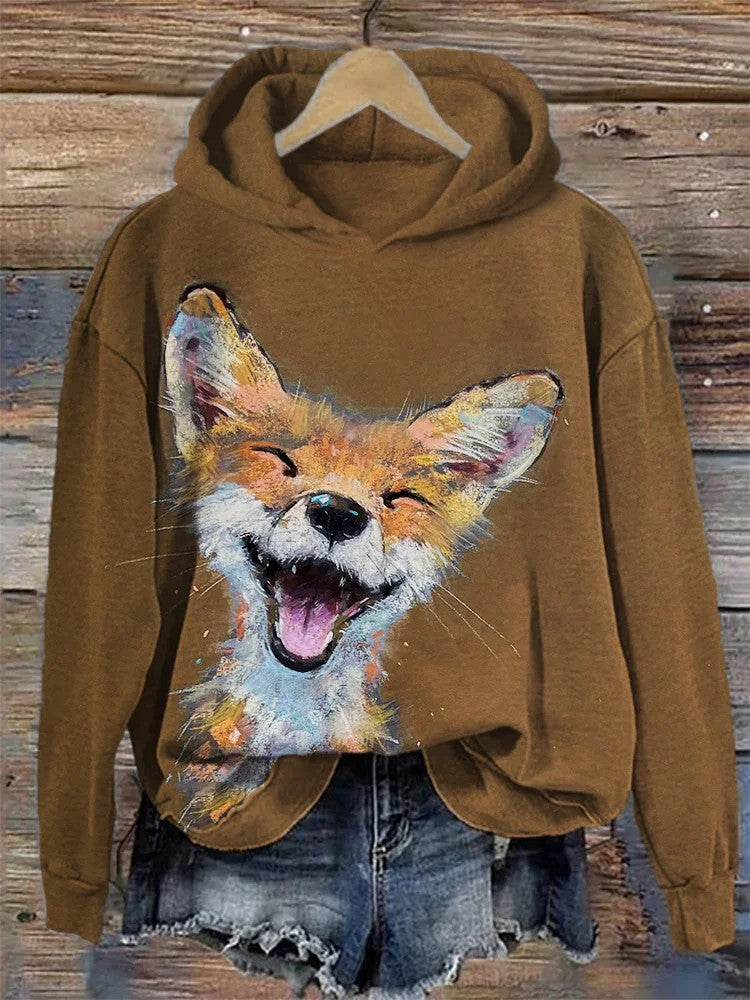 Women’s 3D Digital Print Hoodie – Casual Graphic Sweatshirt