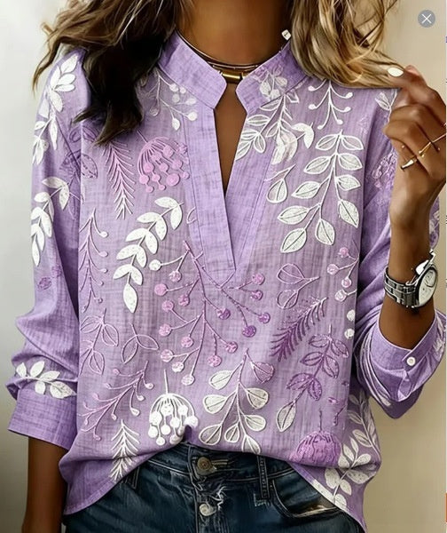 Women's 3D Digital Print Casual Shirt Top