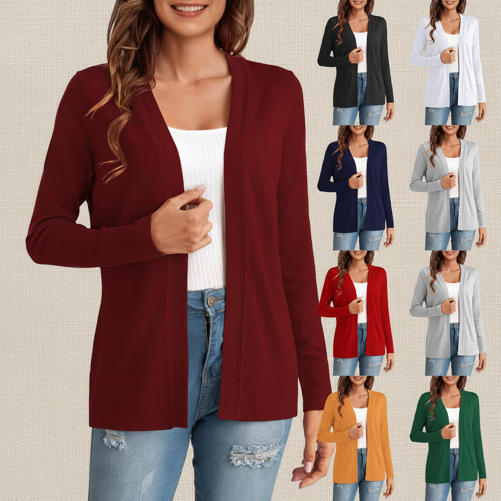 Women's Knitted Loose Cardigan Coat – 4 Colors S–XXL