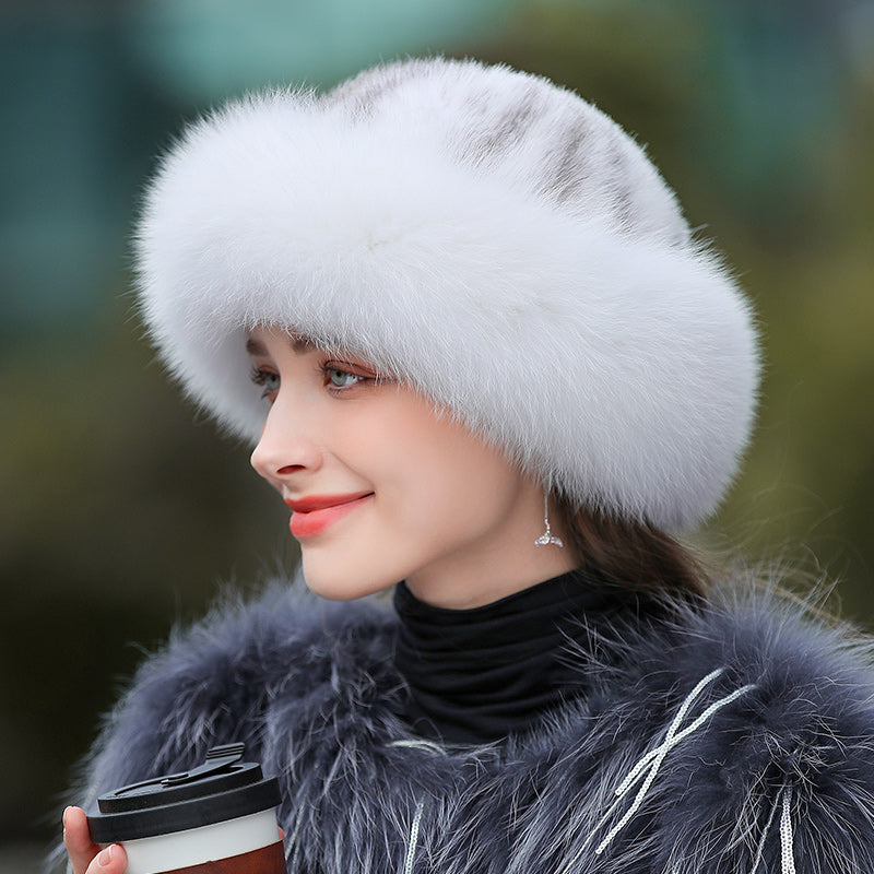 Women’s Outdoor Warm Fur Hat – Winter Cold-Weather Protection Hat