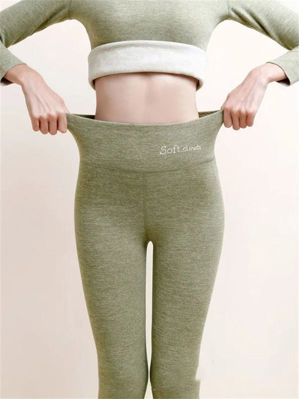 Women’s Fleece-Lined High-Waist Shark Leggings