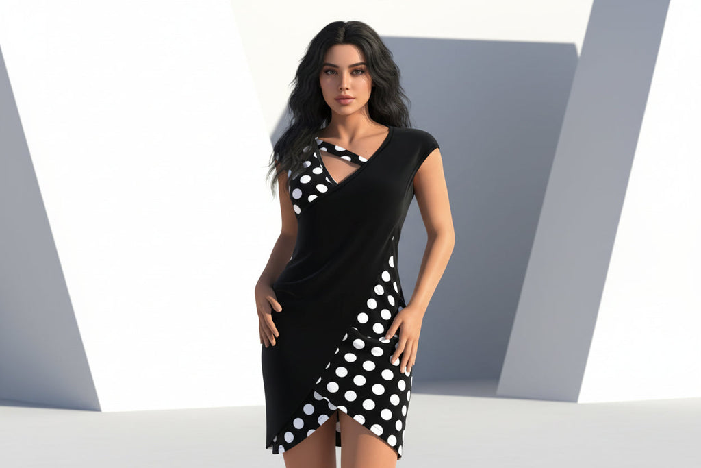 Women's Sleeveless Collar With Unique Design shirt Top