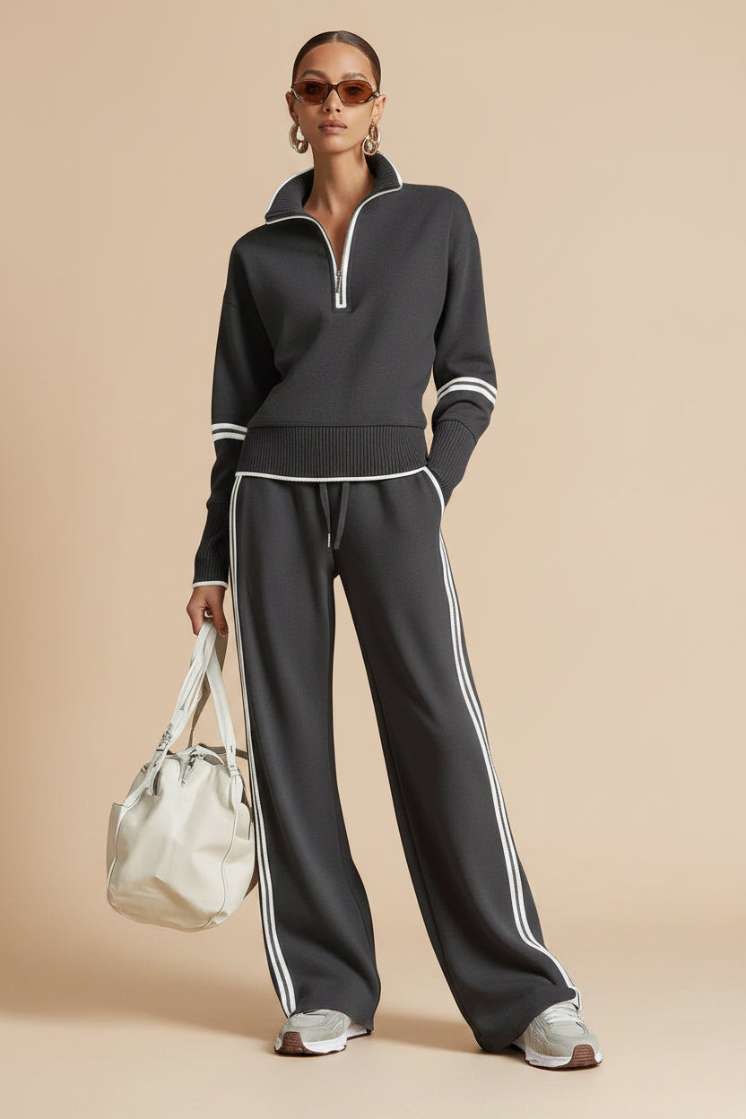 Women’s Casual Long Sleeve Two Piece Sports Set