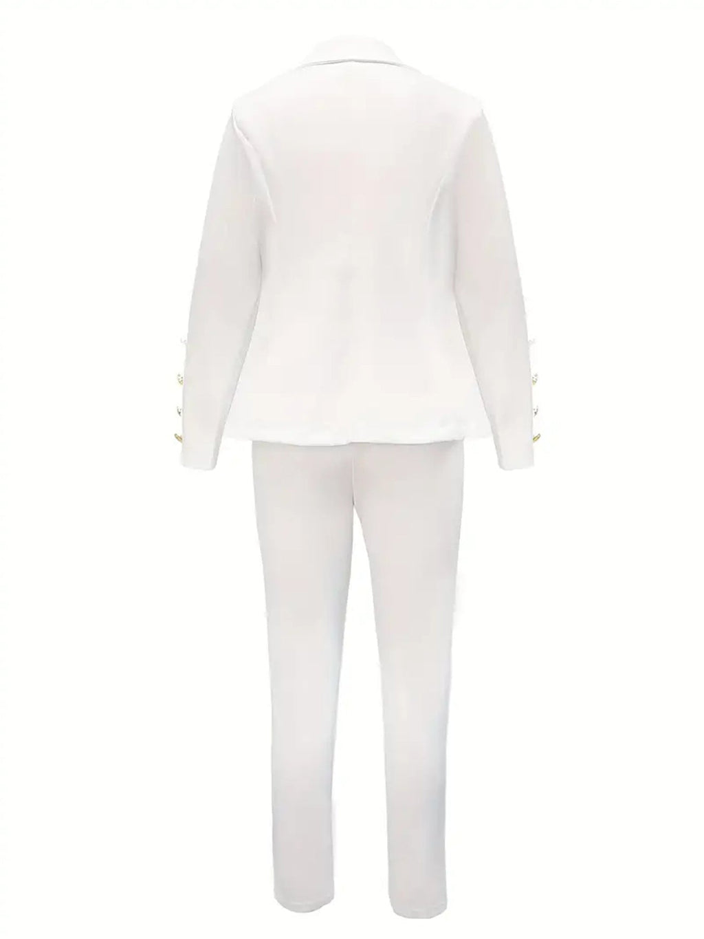 Women’s Double-Breasted Blazer & Slim Trousers Set