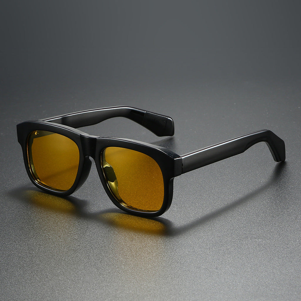 Acetate-Style Polarized Fashion Sunglasses – Unisex Luxury Look