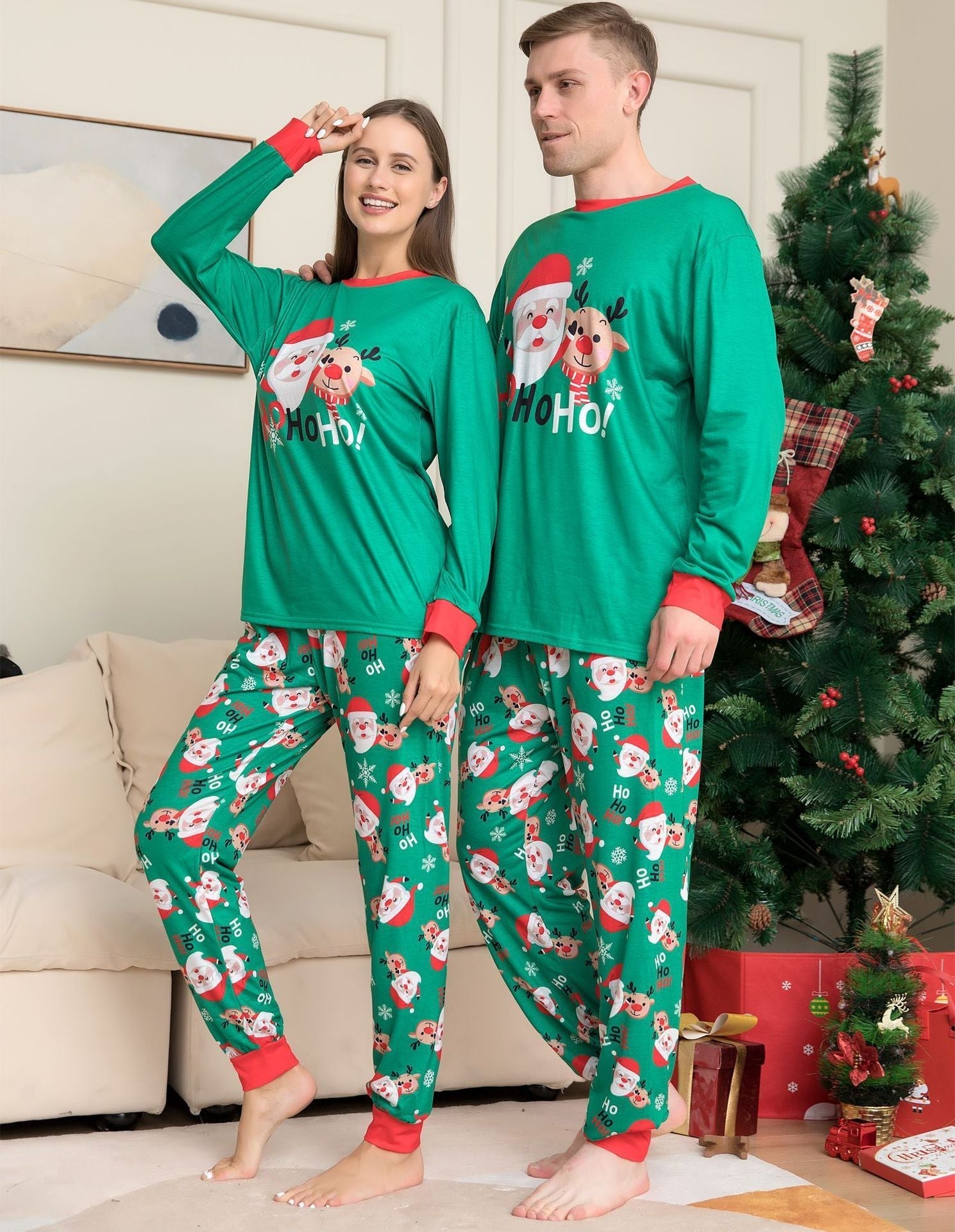 Family Matching Christmas Pajamas Santa Claus & Sleepwear for Family