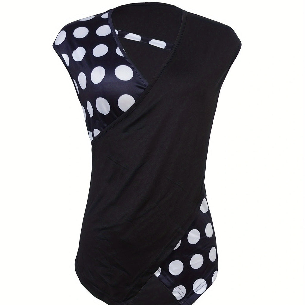 Women's Sleeveless Collar With Unique Design shirt Top