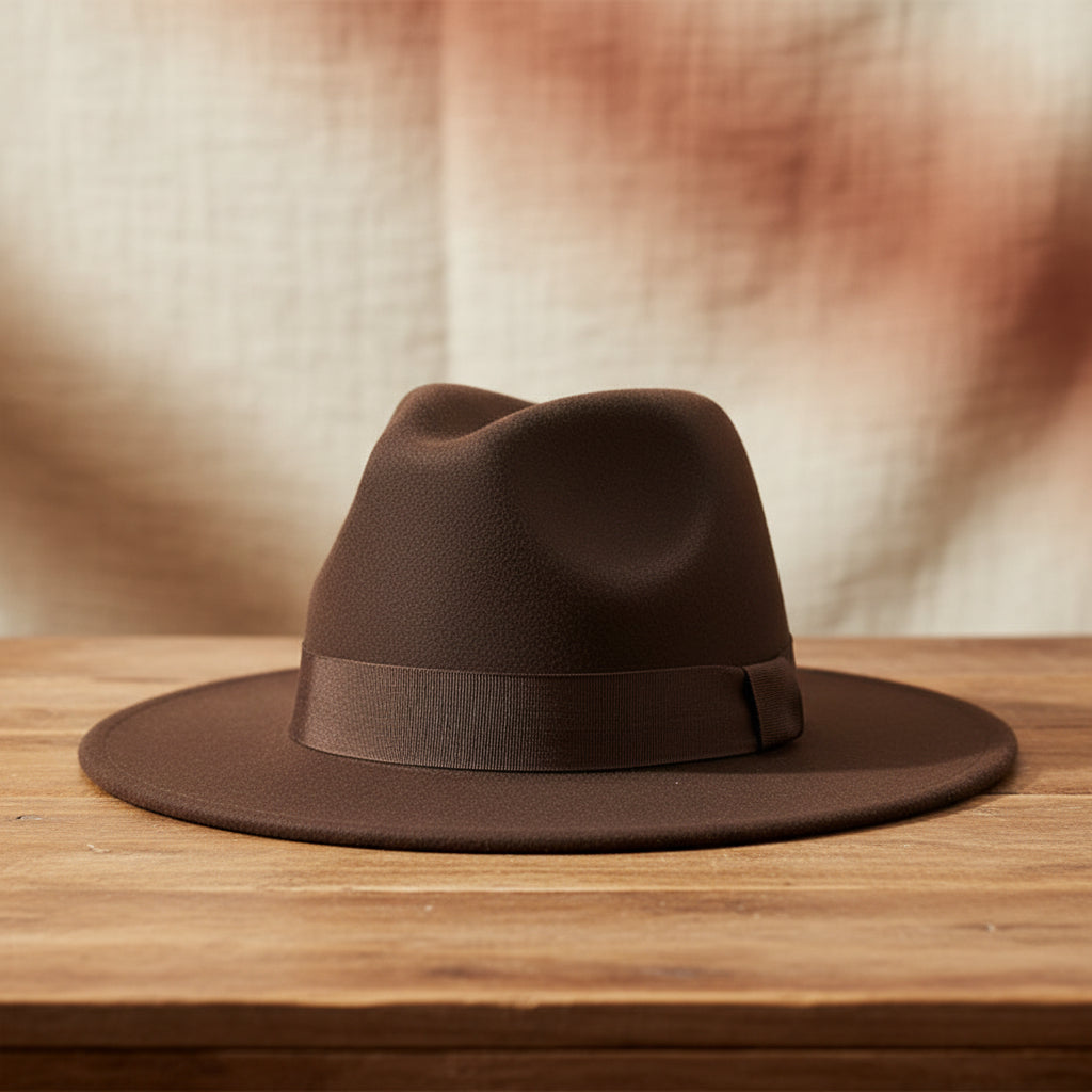 Wide Brim Bell Crown Wool Hat – Unisex Sun & Warmth Hat