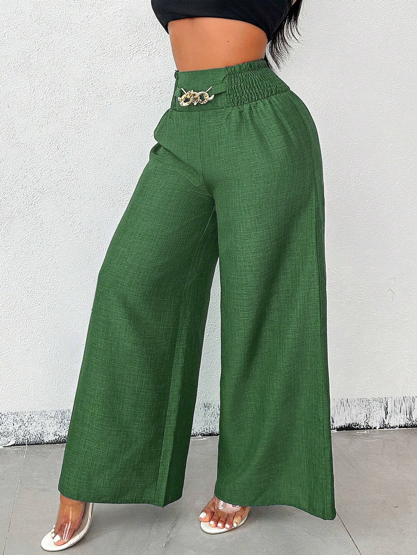 Women's High-Waist Drapey Wide-Leg Pants | Elastic Drawstring 5 Colors