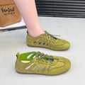 Women's French Hollow Mary Jane Flats – Lace-Up Hidden Platform