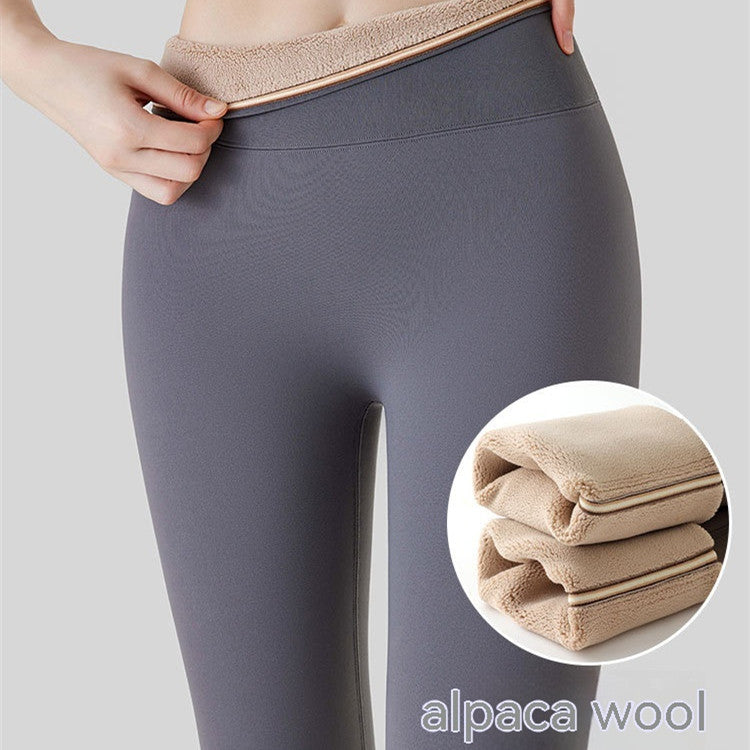 Fleece-Lined High-Waist Hip-Lift Leggings for Women