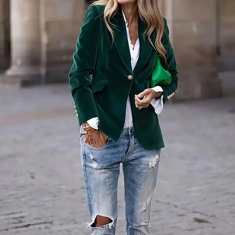 Women’s Slim-Fit Notch-Lapel Blazer