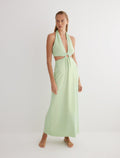 Clemence Mint Green Knitted Dress